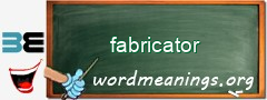 WordMeaning blackboard for fabricator